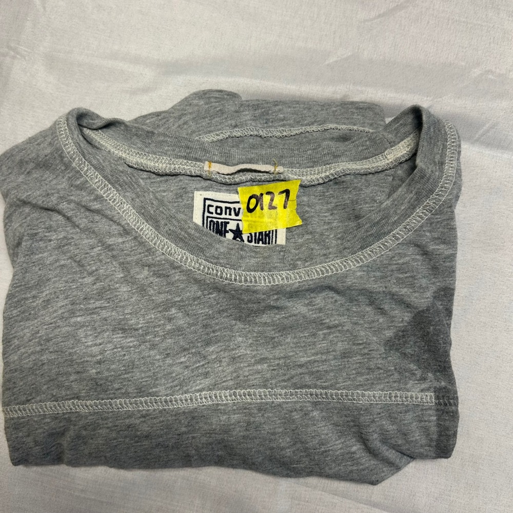 Converse One Star Mens XL Grey Graphic T-Shirt New York Star Logo Short Sleeve - Picture 8 of 10